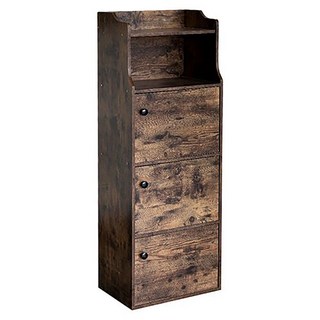 收納王妃 北歐風造型四層櫃, 仿古木, 1個