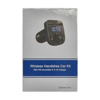 DF 車載藍芽FM發射器 HY-82 無線免持汽車套件 帶3.1A充電器