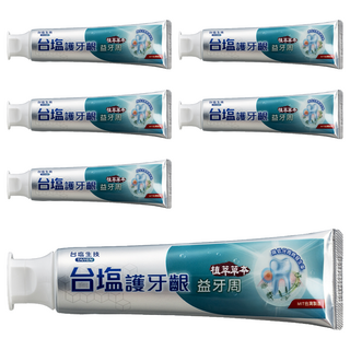 TAIYEN 台塩生技 護牙齦益牙周牙膏 植萃草本, 140g, 6條
