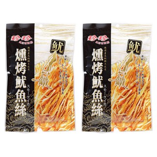珍珍 燻烤魷魚絲, 75g, 2包
