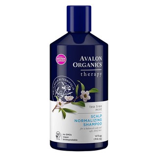 AVALON ORGANICS 頭皮調理精油洗髮精 茶樹薄荷 適用於油性/問題/敏感/碎屑頭皮, 414ml, 1瓶