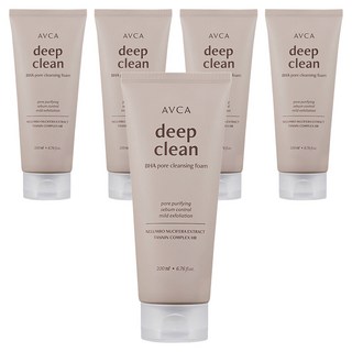 BHA深層清潔洗面乳, 200ml, 5個