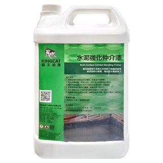 KINGCAT 貓王油漆 水泥強化仲介漆 K1-101 牆面強化 避免龜裂 提升接著力, 1桶