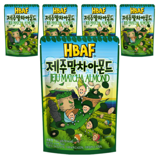 HBAF 杏仁果 濟州抹茶味, 120g, 5包