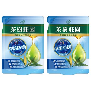 茶樹莊園 茶樹超濃縮洗衣精 補充包 酵素款, 1.3kg, 2包