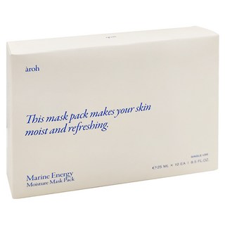 aroh 艾洛 海洋水活保濕面膜 深層保濕 舒緩肌膚, 10片, 1盒