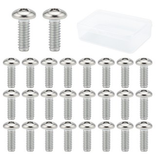 O-ON 碳鋼圓頭螺絲 26入 + 透明盒套組, 1套, M6, 60mm