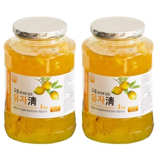 딜리프 고흥유자로 담은 유자청, 1kg, 1개입, 2개