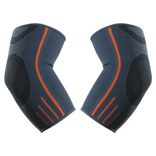 XA 專業運動針織護肘 四面彈力 梯度加壓 舒緩肘關節不適, M, 灰色, 1雙