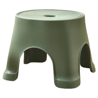 北歐板凳 小號塑膠凳 邊角圓潤 疊起收納不占空間, 綠色, 1個