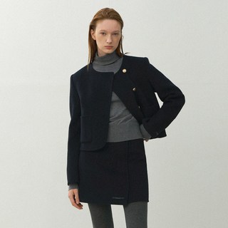 AtelierNain 女款基本高領羊毛針織衫 T-6985