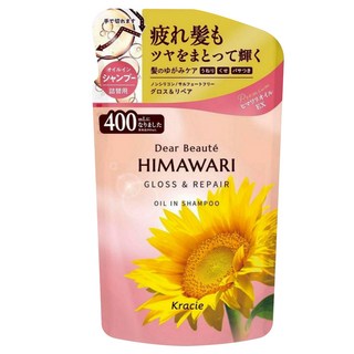 Kracie 葵緹亞 HIMAWARI 向日葵粉鑽極耀洗髮精補充包 400mL, 1包