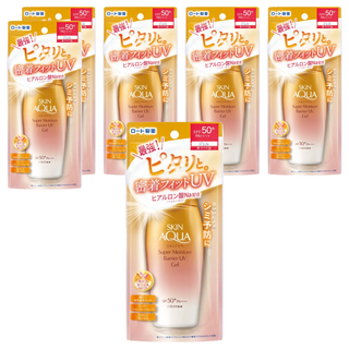 SKIN AQUA 水潤肌 超保濕極效防禦防曬露 SPF50+ PA++++，持久防曬，清爽不黏膩, 100g, 6瓶