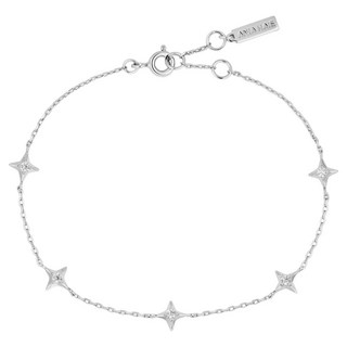 ANIAHAIE 女性純銀星星站鏈925純銀手鍊 B061-02H + 購物袋