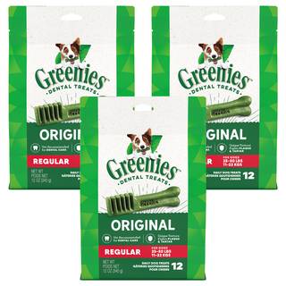 Greenies 健綠 潔牙骨 11-22公斤犬用 原味, 340g, 3包