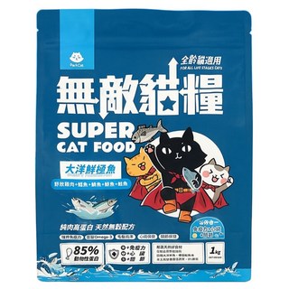 ParkCat 貓樂園 全齡貓 無穀天然高蛋白無敵貓糧, 大洋鮮極魚, 1kg, 1袋
