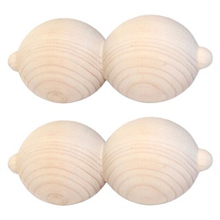 JAYJUN 扁柏木雙球, 2個, 混合顏色