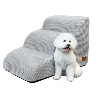 Allmio Pet 雲朵布料寵物階梯, 都會灰, 1個