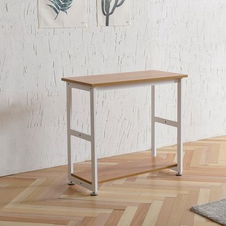 TSF 新款纖薄桌 800 基本款, 框架(白色), 桌面(相思木)