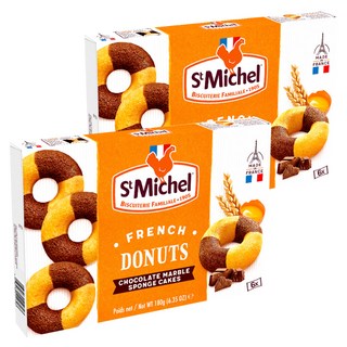St Michel 法式巧克力大理石紋甜甜圈, 180g, 2個