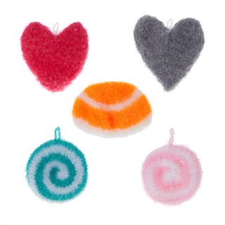 뉴비아 친환경 2겹 아크릴 수세미 5개, 1세트