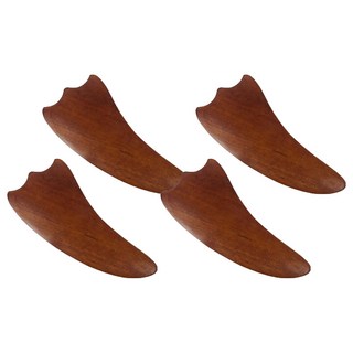 젊은이마켓 장미목 우드 괄사지압기 C타입, 4개, 혼합색상