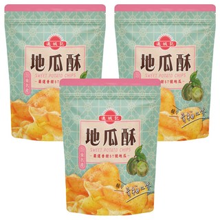 連城記 地瓜酥 青梅口味 嚴選台東香甜57號地瓜, 140g, 3包