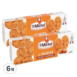 St Michel 焦糖奶油蝴蝶酥, 100g, 6盒
