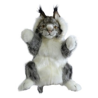 HANSA TOY 猞猁手偶 絨毛填充玩具, 1種, 1個