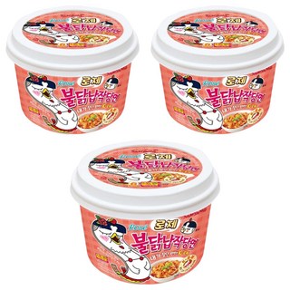 Buldak 碗裝粉紅醬火辣雞肉風味鐵板炒寬冬粉 169.4g, 3入