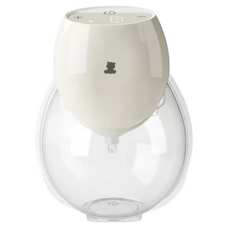 Snow Bear 小白熊 智允 免手持穿戴式電動吸乳器/擠乳器/擠奶器/集乳器/吸奶器, 米白色, 1個
