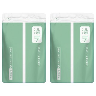 澡享 沐浴乳補充包 甘橙花梨木, 650g, 2包