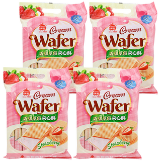 義美 夾心酥 草莓, 400g, 4袋