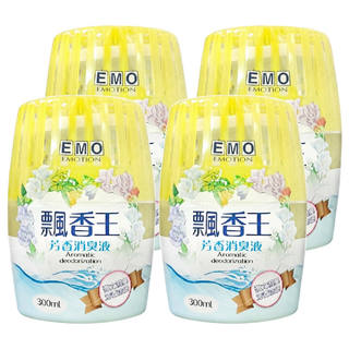EMO 芳香消臭液 白麝香 300ml 室內芳香 空氣清新 持久消臭, 4個