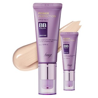 THE FACE SHOP 菲詩小舖 fmgt完美能量BB霜 SPF37 PA++, V201 Apricot Beige, 20g, 2條