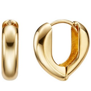 GOLDRIA 女用14K磚形耳環 + 購物袋