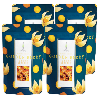 CHA-DING TEA 茶鼎天 天然黃金莓乾 4包 天然無添加健康零食, 100g