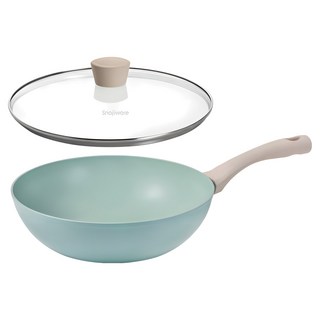 Corelle Brands 康寧餐具 Snapware 鈦輕量不沾深炒鍋 附蓋, 30cm, 1個