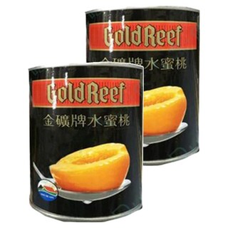 GoldReef 金礦牌 水蜜桃 易開罐, 2罐, 825g