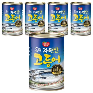 東元鯖魚一鍵式罐頭食品, 5個, 300g