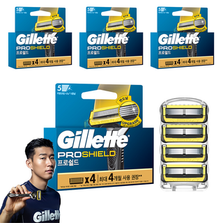 Gillette 吉列 ProShield鋒護系列刮鬍刀頭, 4入, 4組