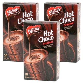 Nestle 雀巢 經典熱巧克力沖泡粉, 24g, 10條, 3盒