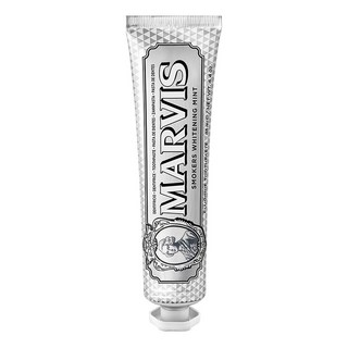MARVIS 義大利頂級牙膏 菸垢亮白薄荷 菱格白, 85ml, 1條