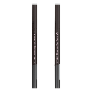 ETUDE 素描高手造型眉筆 0.25g, 04 深灰色 Dark Gray, 2支