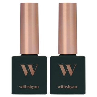 withshyan 專業凝膠指甲油 WITHGEL, W04 海藻球綠, 10g, 2個