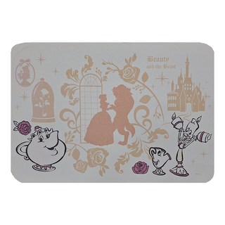 收納王妃 公主系列 珪藻土地墊, 美女與野獸, 1個