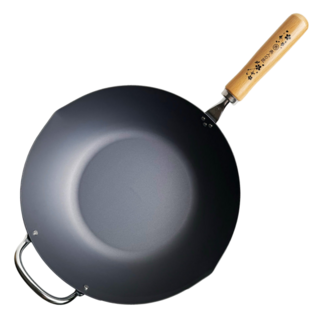 Beauty Life YOKOYAMA 日本製 燕人之匠 燕三條 30cm 窒化鐵炒鍋 附耳, 1個