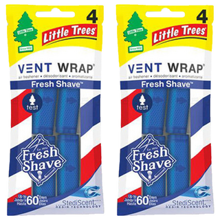 Little Trees 小樹香片 隱形芳香夾 4入, 沙龍之星, 2袋