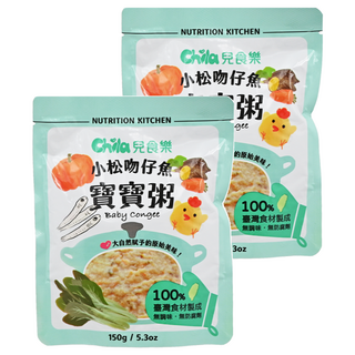 Chila 兒食樂 寶寶粥 小松吻仔魚, 150g, 台灣在地食材, 不添加人工香料、色素, 2包