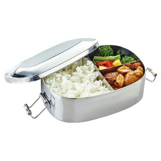 PLUS PERFECT 理想 極緻 316 不鏽鋼方形雙層便當盒, 16cm, 1個